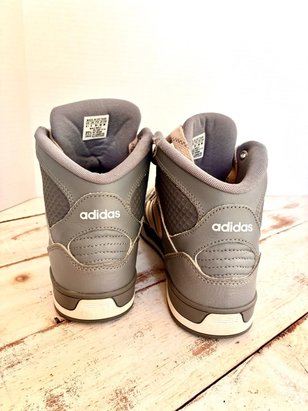 Adidas Neo Raleigh Mid retro basketball sneakers streetwear sz 6.5 men’s Rare